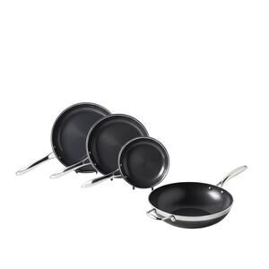 HEXCLAD 4 Piece Nonstick Stainless Steel Frying Pan Set 8 10 12 Wok $600